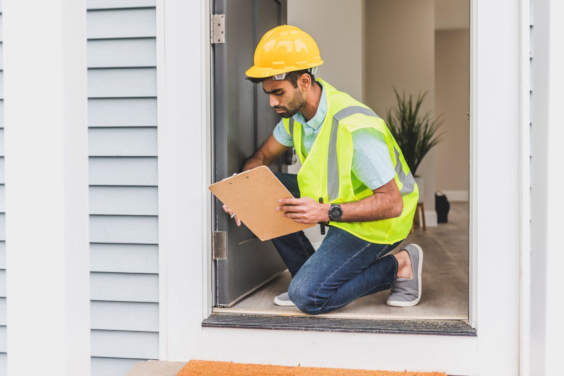 Professional home inspector at work in Anniston, AL